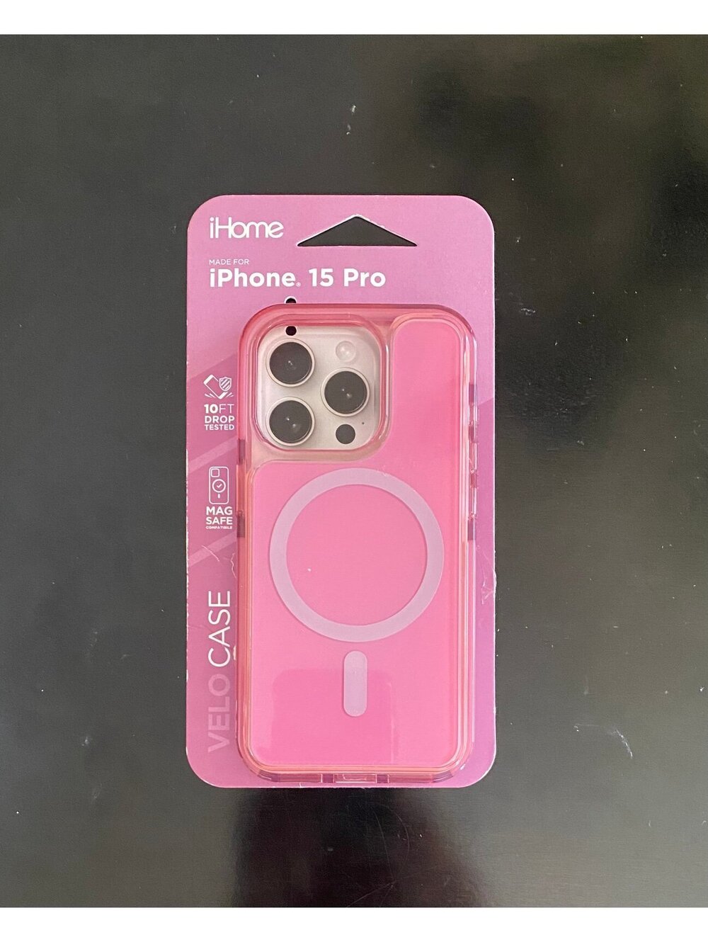iHome Case for iPhone 15 Pro Pink